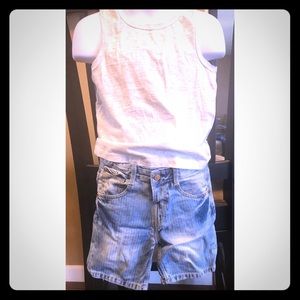 Zara toddler jean shorts